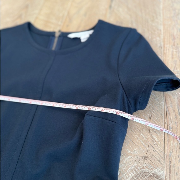 DVF Ivana Dress Navy Blue Exposed Zip Womens Diane von Furstenberg size 6 - Picture 4 of 6